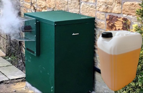 central heating boiler and oil (kerosene)